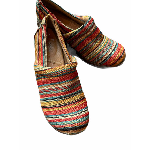BOC BORN NADIYYA STRIPED CANVAS CLOG - Picture 2 of 5